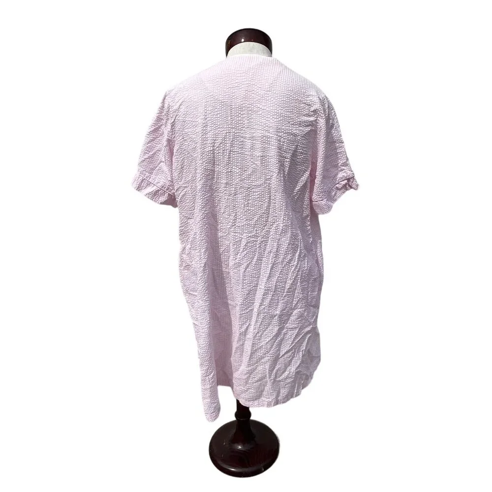 Miss Elaine Womens Zip Front Pink Housecoat Robe‎ Dressing Gown Plus Size 1X